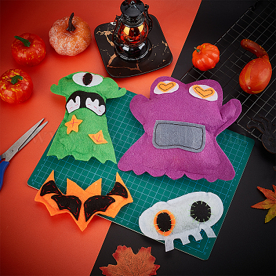 Wholesale CHGCRAFT 24Pcs 6 Colours Halloween Felt Fabric Sheets Square Felt  Fabric Sheet Patchwork Sewing Craft Sheet for DIY Crafts Halloween  Decorations 20x30x0.05cm 