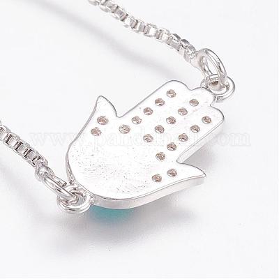 Прочные латунные браслеты-слайдеры с кубическим цирконием BJEW-P165-10A-1