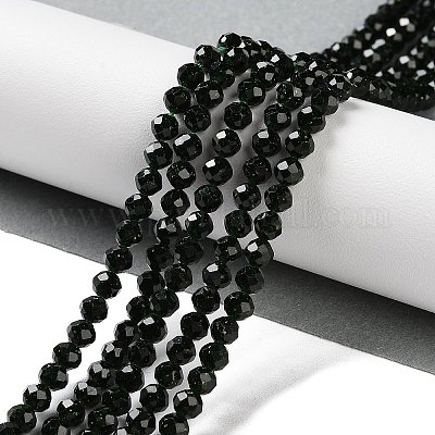 Синтетический зеленый авантюрин бисер нитей G-A233-A01-02-1