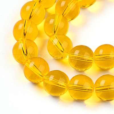 Прозрачные стеклянные бусины GLAA-T032-T10mm-24-1