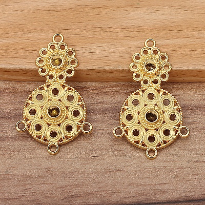 Сплав люстра сеттинги компонента ссылка горный хрусталь PW-WG1027A-02-1