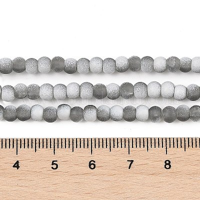 Матовое стекло треск бисер нитей GLAA-U001-4mm-M06-1