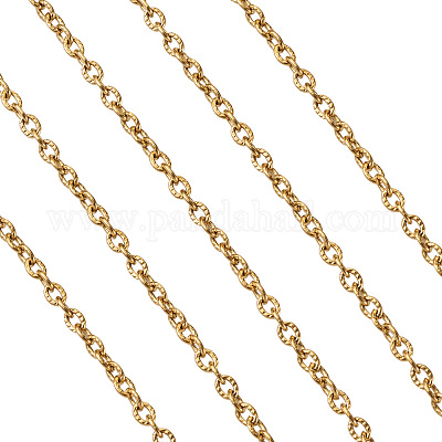 PVD вакуумное покрытие 304 нержавеющая сталь текстурированные кабельные цепи CHS-TA0001-05G-1