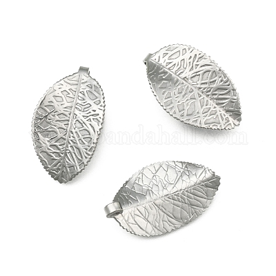 Подвески в форме листьев из нержавеющей стали марки 304&nbsp;STAS-S040-07P-1