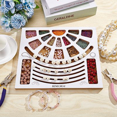 Доска для дизайна из деревянных бусин TOOL-WH0052-06-1