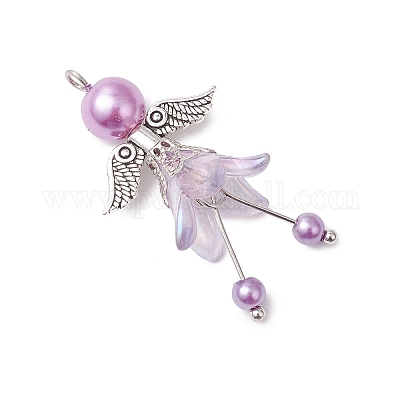 7шт 7 цвета стеклянные жемчужные подвески PALLOY-JF04120-1