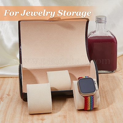 Коробки для часов из искусственной кожи с тремя отделениями CON-WH0089-63-1