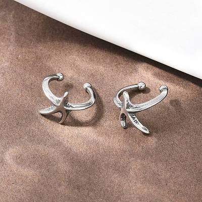 Серьги-звезды из нержавеющей стали 316&nbsp;AJEW-C044-11AS-1