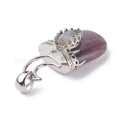 Природные и синтетические смешанные каменные подвески G-F639-09-P-1