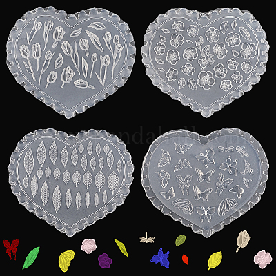 4шт 4-х видов силиконовых резных форм MRMJ-SC0001-47B-1