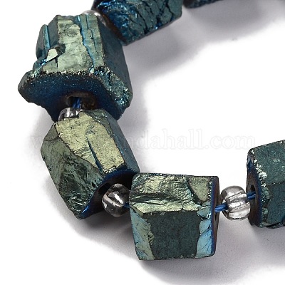 Гальванические природный кварц бисер пряди G-G767-02-17-1