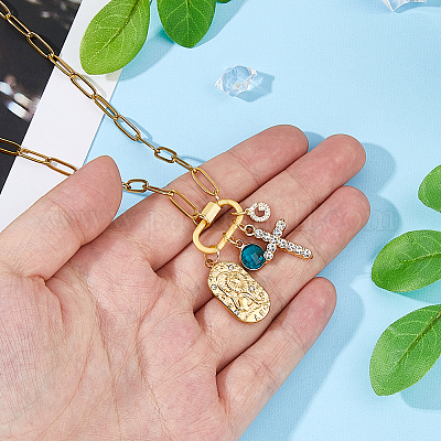 Цепочки-скрепки из плоской хирургической нержавеющей стали 316l NJEW-HS00018-1