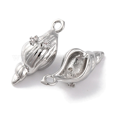 Латунные подвески с прозрачными кубическими цирконами KK-S403-06P-1