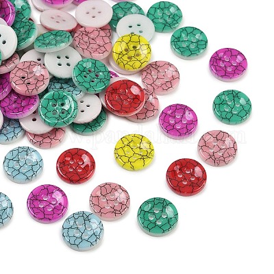 Кнопки фарфора 2-отверстие PORC-R010-15A-1