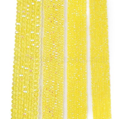 Стеклянные бусины с гальваническим покрытием  EGLA-A044-T1mm-L29-1