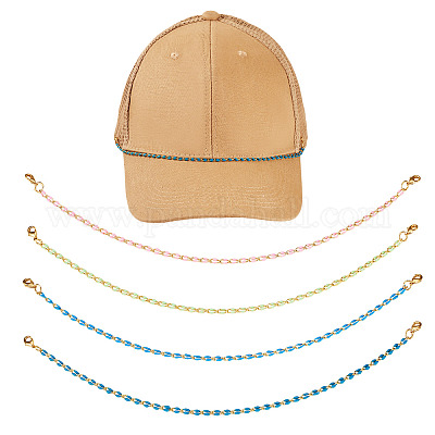 4 шт. 4 цвета латунная эмалированная цепочка для изготовления браслета AJEW-TA00033-1