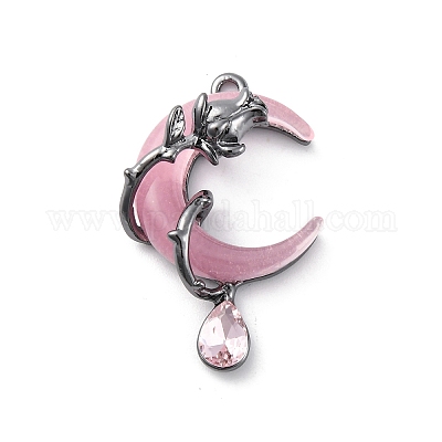 Подвески из сплава и страза PALLOY-V002-04B-02-1