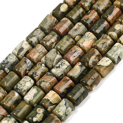 Природные риолитом яшмы бисер нитей G-S396-03B-1