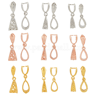 36 шт. 9-х стильная стойка с покрытием из латуни для ледоруба с зажимными скобами KK-FH0006-66-1