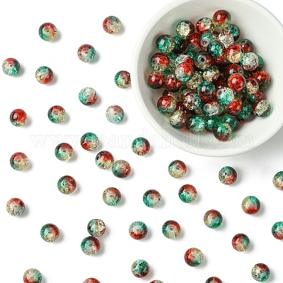 100шт хрустящие стеклянные бусины&nbsp;CCG-YW0001-19B-05-1