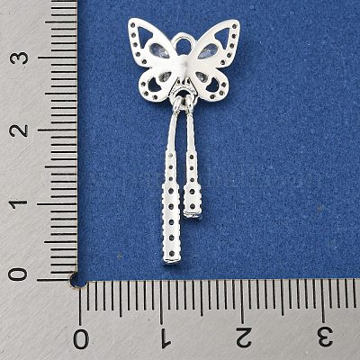 Латунные микропаве прозрачные подвески с фианитом KK-Z057-06S-1