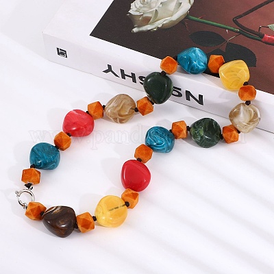 Ожерелья из богемной смолы NJEW-C072-03-1