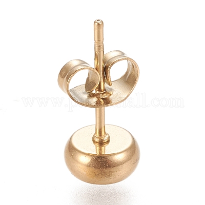 Ионное покрытие (ip) серьги-гвоздики из нержавеющей стали 304 X-STAS-K202-05A-G-1