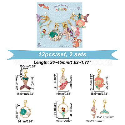 Подвеска на тему русалки HJEW-AB00402-1