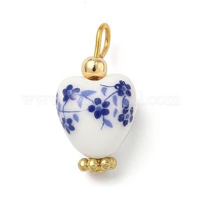 Подвески из фарфора ручной работы с принтом&nbsp;X1-PALLOY-JF04404-1