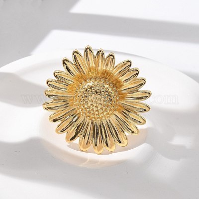 Латунные перстни для женщин RJEW-U041-18G-1