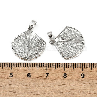 Латунные микро проложить кубического циркония подвески KK-C093-07P-1