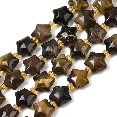 Природных тигровый глаз бисер нитей G-Z080-A16-10mm-1