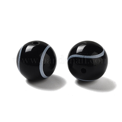 Теннисные бусины из непрозрачной смолы на спортивную тематику RESI-XCP0002-18-1