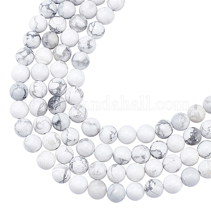 ARRICRAFT Natural Howlite Beads Strands G-AR0002-16-1
