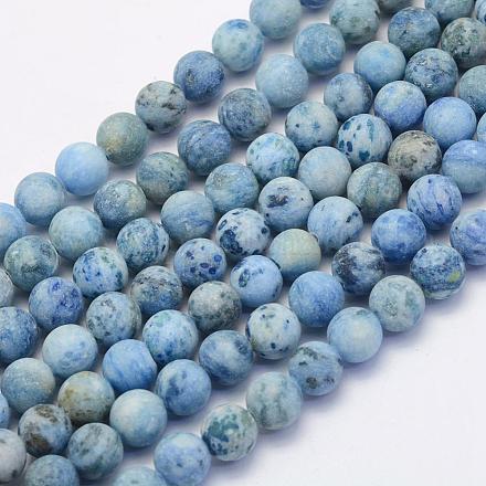 Natural Crazy Agate Beads Strands G-G707-8mm-B06-1