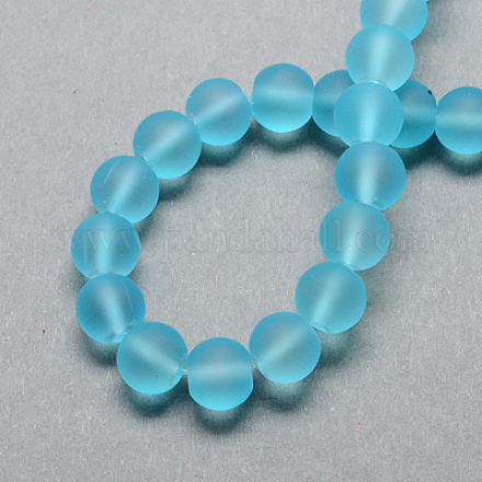 Chapelets de perles en verre transparent GLAA-S031-10mm-21-1