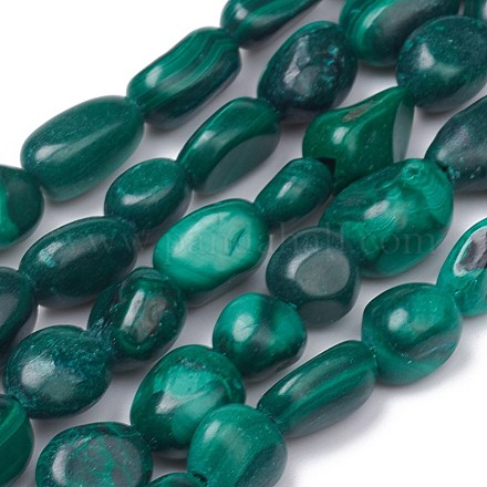 Natural Malachite Beads Strands X-G-L493-42B-1