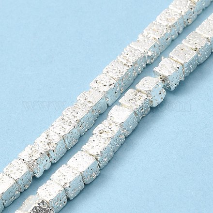 Brins de perles de pierre de lave naturelle G-E602-03A-1
