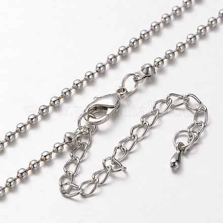 Fabricación de collar de cadena de bolas de hierro MAK-J004-06P-1