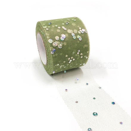 Nastri in mesh deco glitter con paillettes OCOR-P010-A-C33-1
