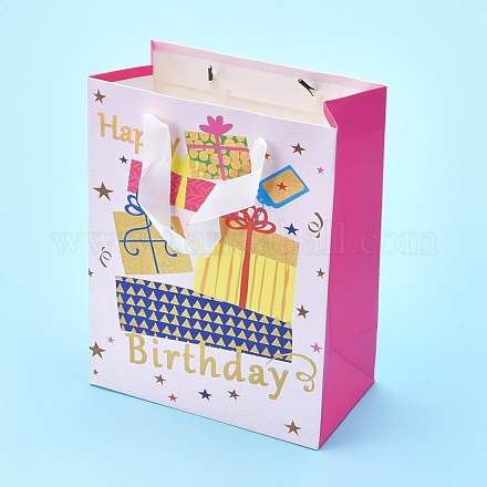 Modèle de boîte cadeau cadeau de fête sacs en papier cadeau DIY-I030-06A-1