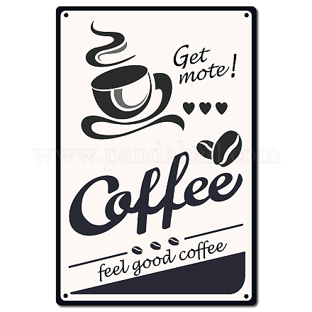 Creatcabin кофе металлические жестяные вывески Винтаж железная живопись ретро табличка плакат для кухни кафе паб украшения гаража AJEW-WH0157-004-1