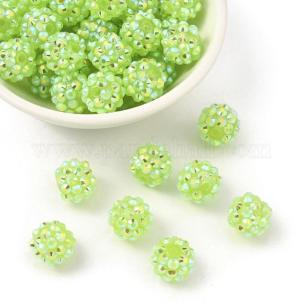 AB-цвет смолы горный хрусталь бисер RESI-S315-10x12-13-1