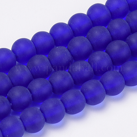 Chapelets de perles en verre transparente   GLAA-Q064-10-6mm-1