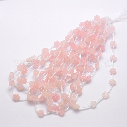 Naturale perle di quarzo rosa X-G-O156-C-16-1