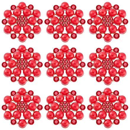 Кабошоны из сплава со стразами ALRI-GA0001-08B-1