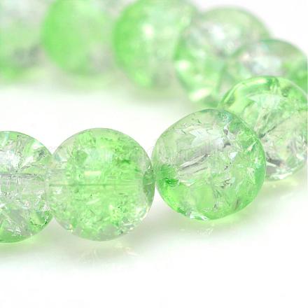 Baking Painted Crackle Glass Bead Strands CCG-S001-6mm-13-1