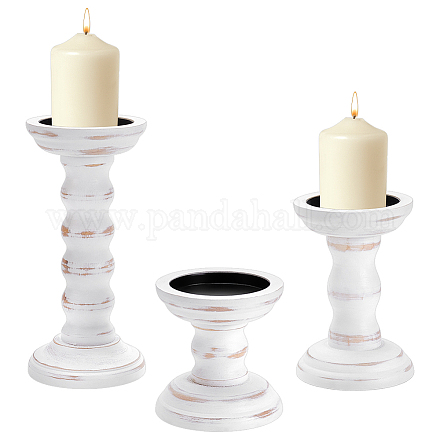 5 шт. деревянный подсвечник&nbsp;DIY-WA0001-10-1