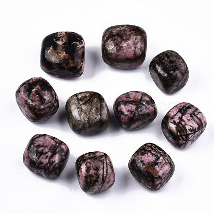 Perles naturelles de rhodonite G-N332-008-1