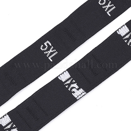 衣類サイズラベル（5xl）  ミシンバンド  服飾材料  サイズタグ  ブラック  12.5mm  約10000個/袋 OCOR-S120A-03-1